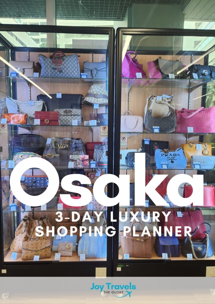 Osaka Luxury 3-Day Shopping Guide